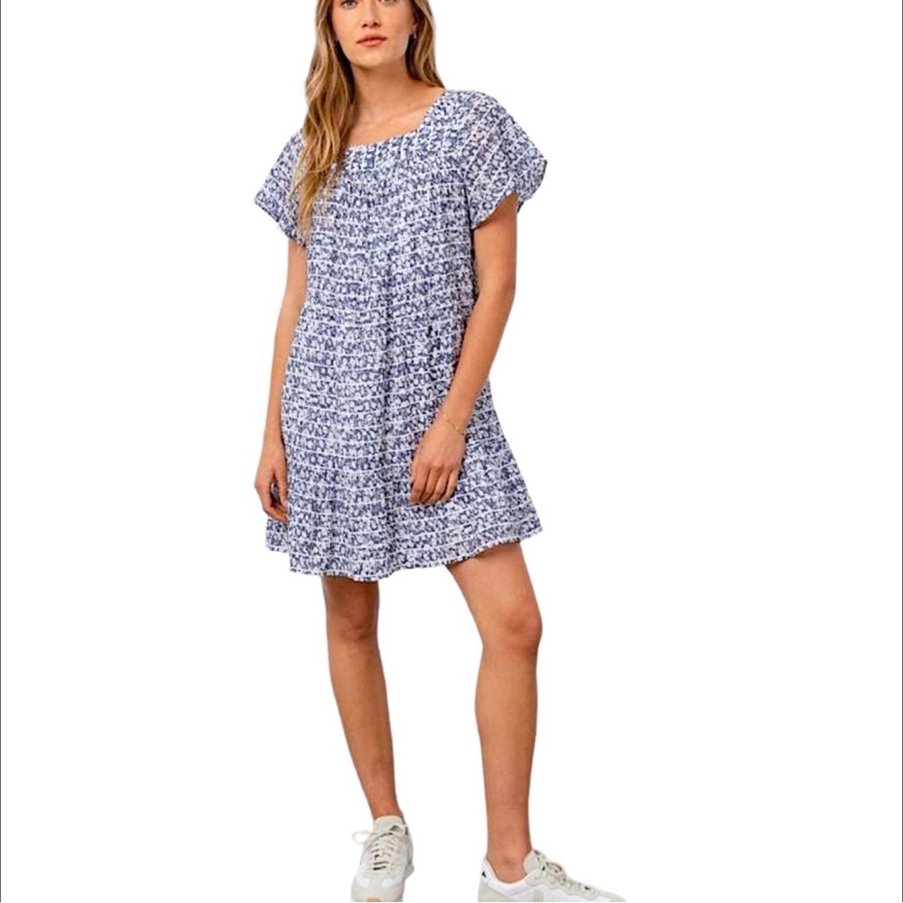 Rails Valentina Navy Camelia Dress